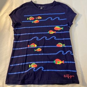 Blue sea design t-shirt from Tommy